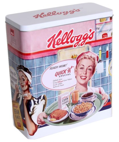 FÉMDOBOZ, TÉGLALAP ALAKÚ, KELLOGG'S