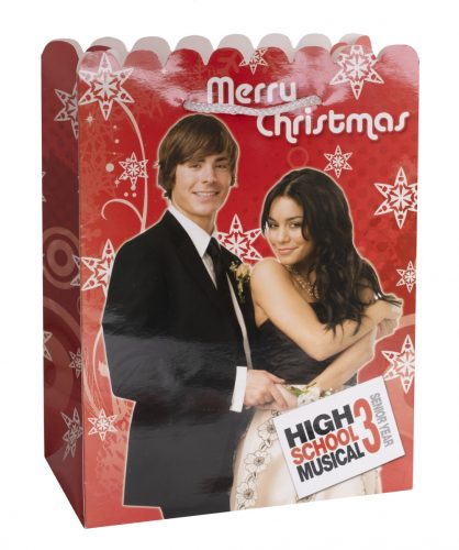 DISNEY PAPÍRTASAK HIGH SCHOOL MUSICAL 3 MERRY CHRISTMAS FELIRAT, PIROS