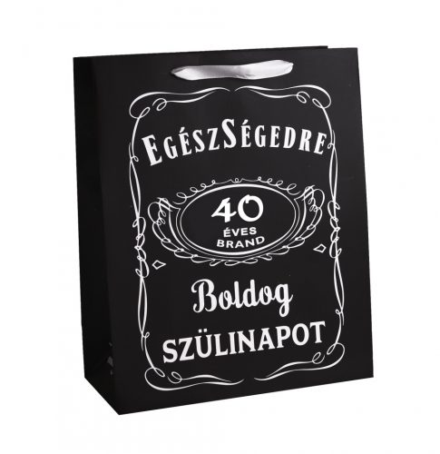 PAPÍRTASAK MATT EGÉSZSÉGEDRE BOLDOG SZÜLINAPOT 40