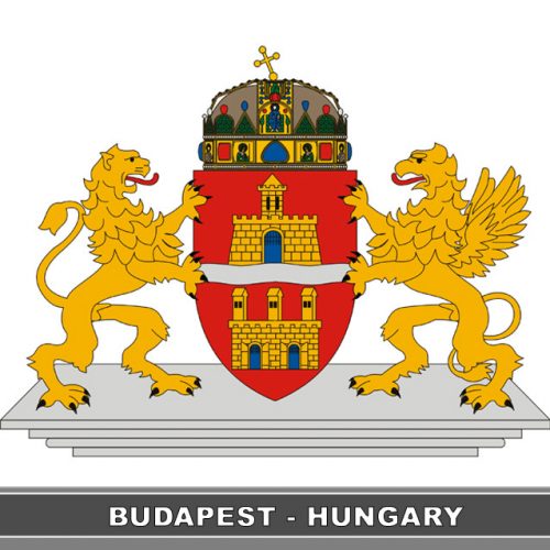 HŰTŐMÁGNES SOUVENIR BUDAPEST CÍMER