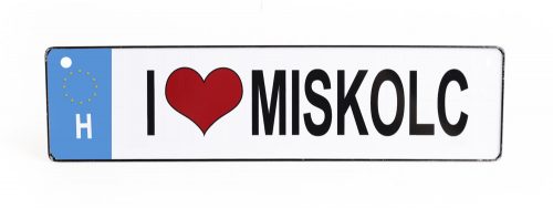 RENDSZÁMTÁBLA, I LOVE MISKOLC