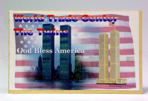 WOODEN PUZZLE WTC SET OF 2